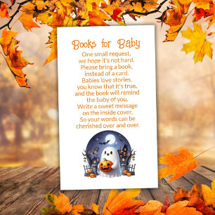 Carte D'accompagnement Halloween Un Petit Livres Boo pour Bébé