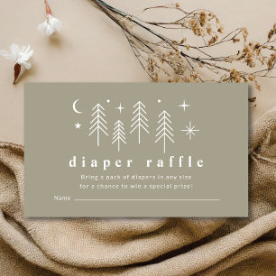 Carte D'accompagnement Happy Camper Diaper Raffle