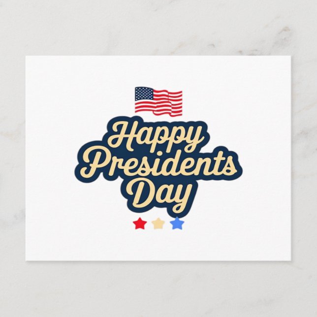 Carte D'accompagnement Happy Presidents Day Classic (Devant)