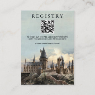 Carte D'accompagnement Harry Potter   Registre Mariage du château de Hogw