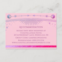 Hébergement mystique rose céleste violet