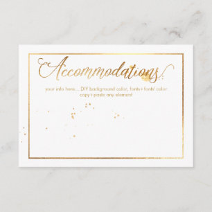 Carte D'accompagnement Hébergements PixDezines, Éblouis/Faux Gold