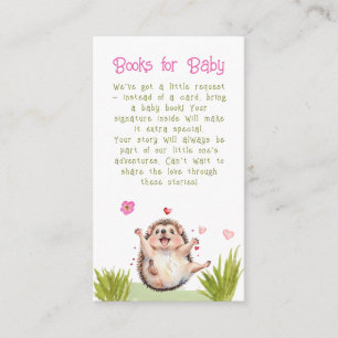 Carte D'accompagnement Hedgehog Garden Party Baby shower Demande de réser