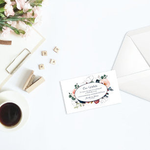 Carte D'accompagnement Hiver Embrassez le site du Mariage floral   Bourgo