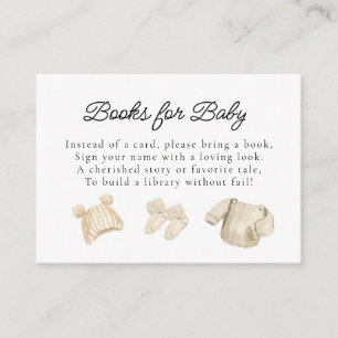 Carte D'accompagnement Hiver Vêtements pour bébés Livre pour bébé