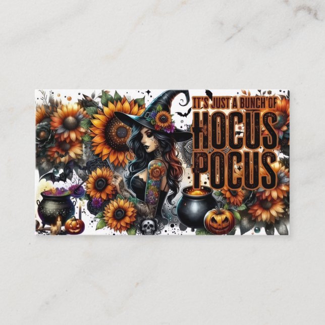 Carte D'accompagnement “Hocus Pocus Vibes Magiques” (Devant)