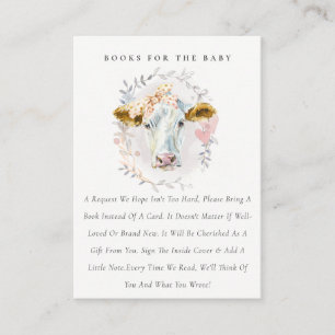 Carte D'accompagnement Holy Cow Farm Floral Wreath Livres Pour Baby showe