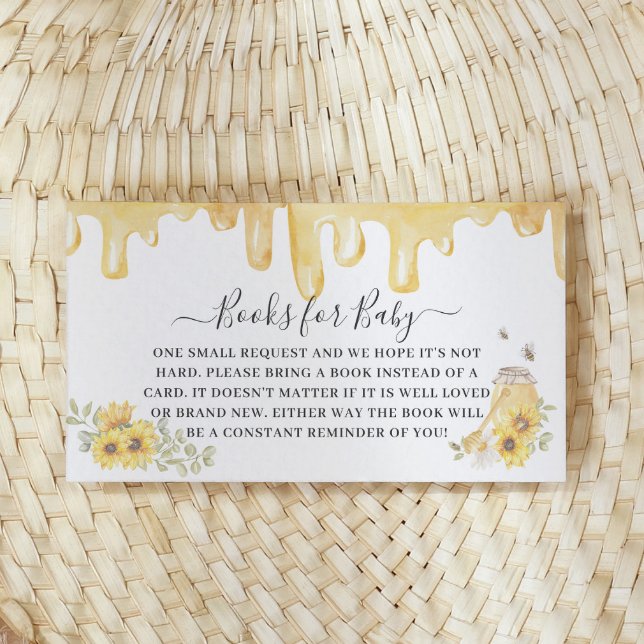 Carte D'accompagnement Honey Sunflowers Genre Reveals Livres pour bébé (Créateur téléchargé)