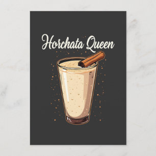 Carte D'accompagnement Horchata Queen Mexicaine Espagnol Boisson