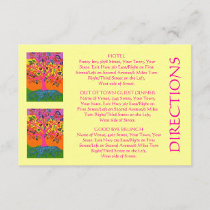 Carte D'accompagnement "Hors des DIRECTIONS d'invité de ville" cardez (le