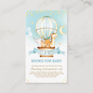 Carte D'accompagnement Hot Air Balloon Jungle Animaux Garçon Apportez un