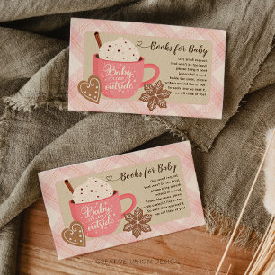 Carte D'accompagnement Hot Chocolate Winter Baby Girl Livres pour bébé