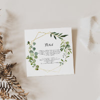 Hôtel Géométrique Gold Tropical Green Calligraphy