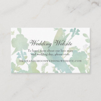 Carte D'accompagnement Hummingbird Garden Mariage d'aquarelle