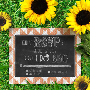 Carte D'accompagnement I Do BBQ Outdoor Summer/Spring Pastel Wedding RSVP