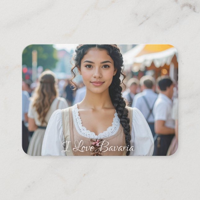 CARTE D'ACCOMPAGNEMENT I LOVE BAVARIA (Devant)
