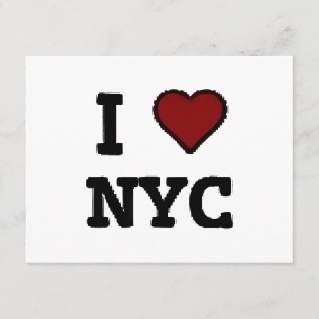 Carte D'accompagnement I Love NYC heart (Devant)