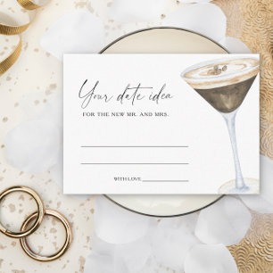 Carte D'accompagnement Idées de baby shower Espresso Martini pour mariage