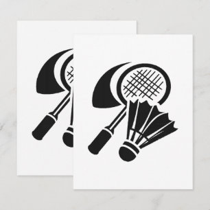 Carte D'accompagnement Idées de cadeaux de badminton