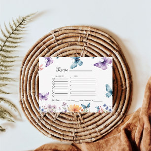 Carte D'accompagnement Il donne Butterflies nuptiale demande de recette d