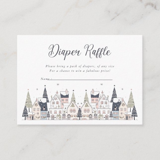 Carte D'accompagnement Il faut un Baby shower villageois moelleux (Devant)