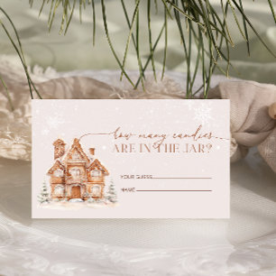 Carte D'accompagnement Il faut un hiver village combien de bonbons