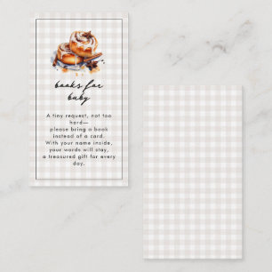 Carte D'accompagnement Il y a un petit pain dans le Baby shower Neutre du