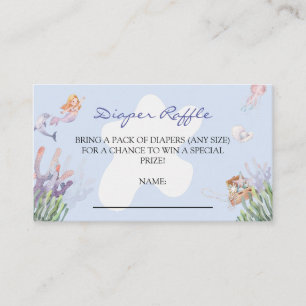 Carte D'accompagnement Illustration Baby shower de sirène Déchets