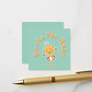 Carte D'accompagnement Illustration de bébé mignonne Livres de couleur ve