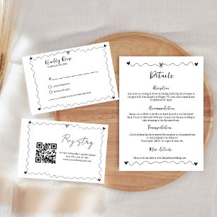 Carte D'accompagnement Illustrations Scribble dessinées à la main