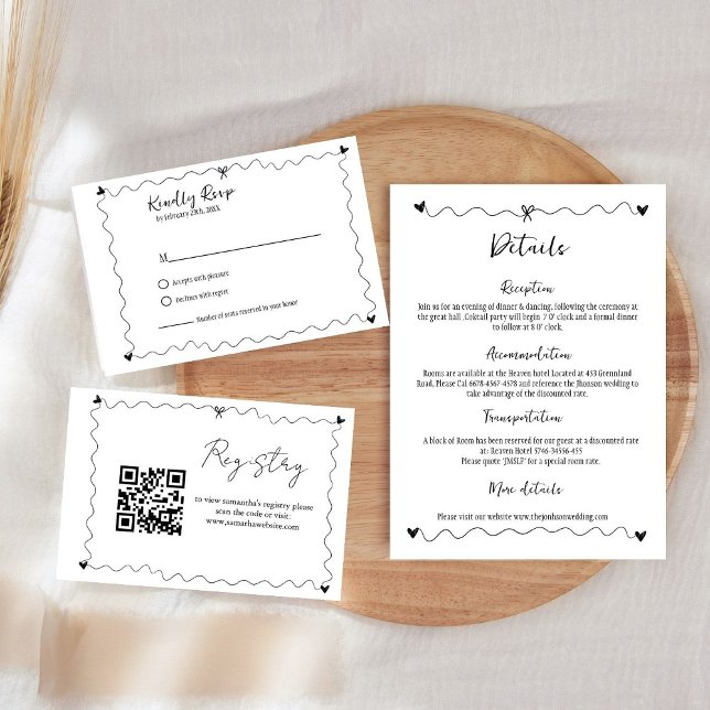 Carte D'accompagnement Illustrations Scribble dessinées à la main (Créateur téléchargé)