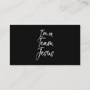 Carte D'accompagnement Im On Team Jesus Scripture Bible Verse Christian P