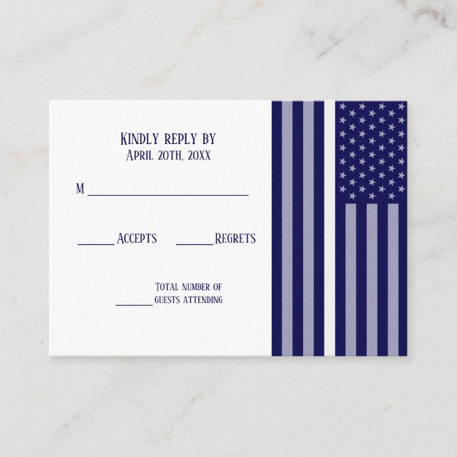 Carte D'accompagnement Indicateur de ligne blanche mince (Devant)