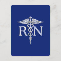 Infirmière autorisée RN Caduceus sur Navy Blue