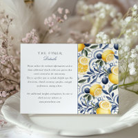 Informations de mariage Italian Citrus & Blue Azul