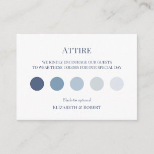 Carte D'accompagnement Informations sur la tenue de mariage pour le jardi