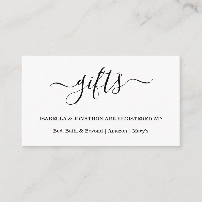 Carte D'accompagnement Inscription / Enceinte d'invitation (Devant)