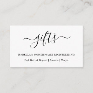 Carte D'accompagnement Inscription / Enceinte d'invitation