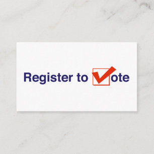 Carte D'accompagnement Inscrivez-Vous Au Vote 2026