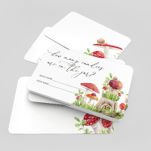 Carte D'accompagnement Insectes Champignon Combien de bonbons dans le boc