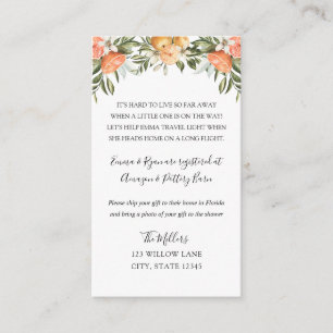 Carte D'accompagnement Insérez le baby shower interurbain Little Cutie