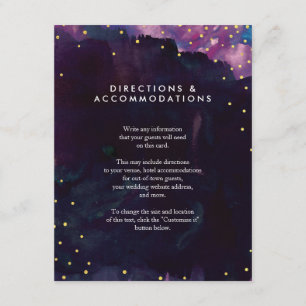 Carte D'accompagnement Insertion Abstraite de Mariage d'aquarelle noire m