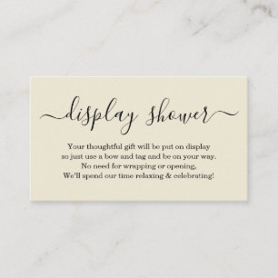 Carte D'accompagnement Insertion de douche d'affichage pour l'invitation