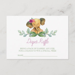 Carte D'accompagnement Insertion de feuillets de couches éléphantes