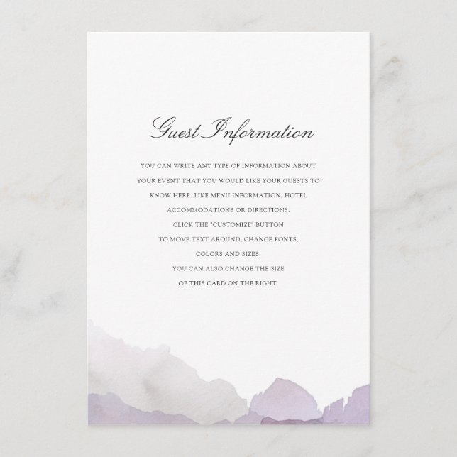 Carte D'accompagnement Insertion de Mariage de débonair (Devant)