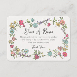 Carte D'accompagnement Insertion de partage de recette pour la fête de ja