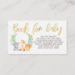 Carte D'accompagnement Insertion sauvage de demande de livre d'animaux de