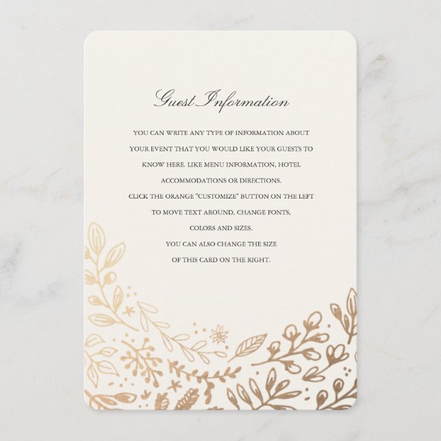 Carte D'accompagnement Instructions/fiche d'information sur les fleurs de (Devant)