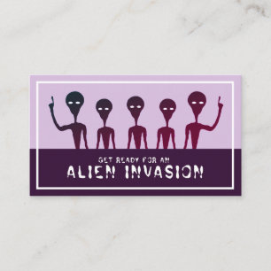 Carte D'accompagnement Invasion Alien, Billet d'anniversaire pour enfants