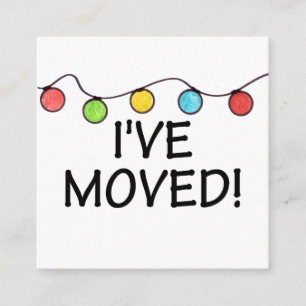 Carte D'accompagnement J'ai déplacé les lumières des arbres de Noël